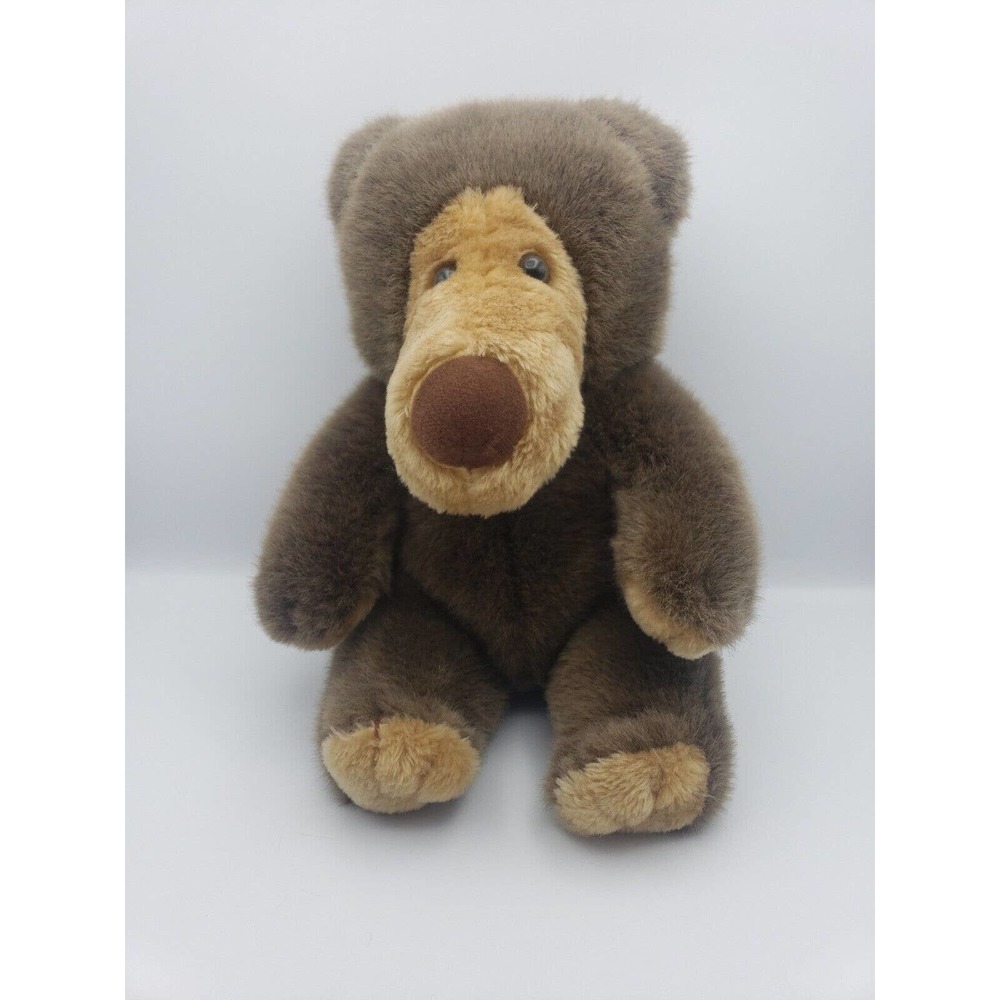 Animal Playthings 12" Brown Tan Teddy Bear Long Nose Vintage 1986 Plush unique